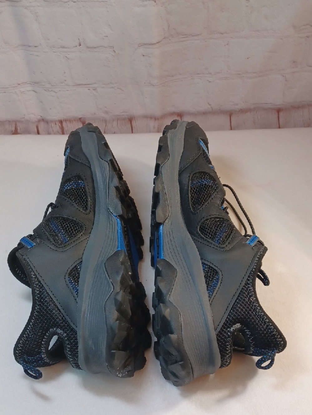 merrell mens size 11 water hiking trail shoes quick lace black blue - Picture 6 of 13